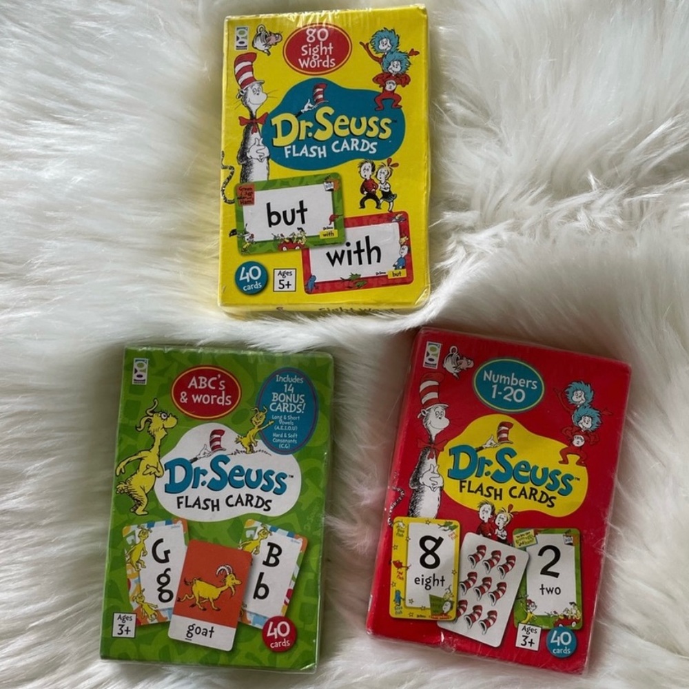 Children’s Dr. Seuss Educational Cards NWT